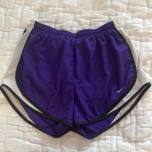 Purple Nike shorts